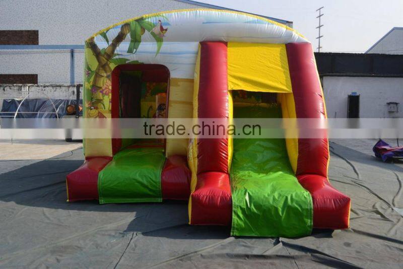 2016 Hot sale small colorful combo bouncy inflatable combo for kids