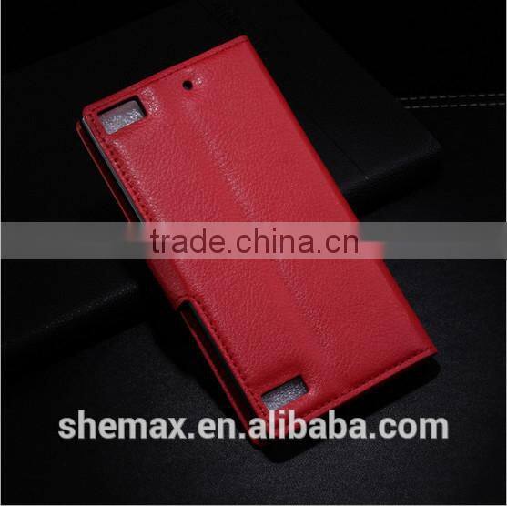 Factory price leather flip cover case for blackberry z3