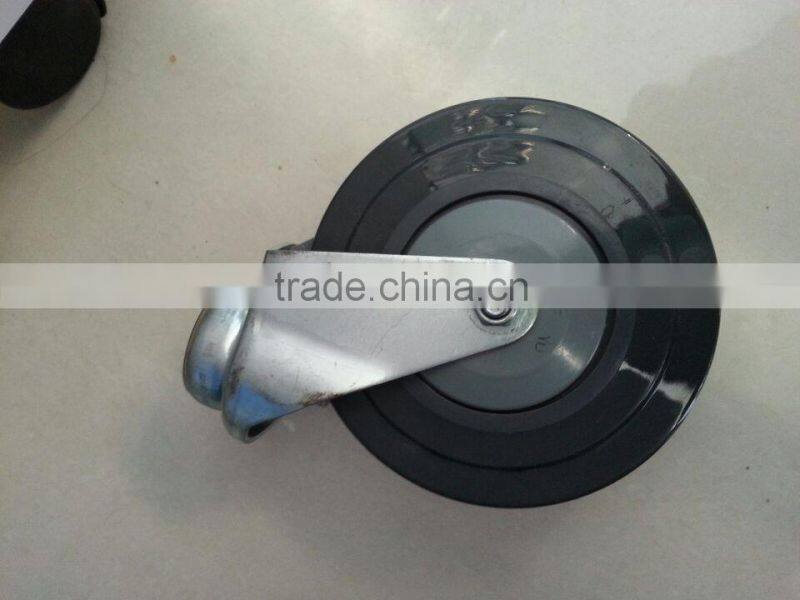RH-STC4E-02 high quality TPU casters supplier 4'' double elevator wheels