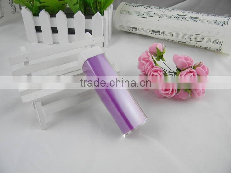Cheapest transparent plastic lipstick power bank in Shenzhen factory