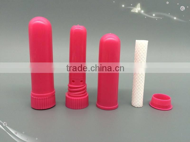 High quality blank Nasal Inhaler sticks, Nasal inhaler sticks with high quality cotton wick, 8 colors nasal inhaler blank
