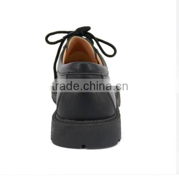 Factory Wholesale Teenager Boys Lace Up Formal Leather School Shoes