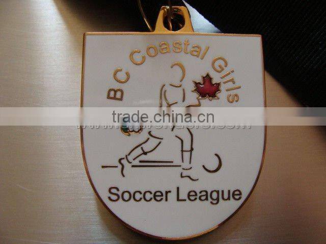 Beautiful gold zinc alloy sports medal