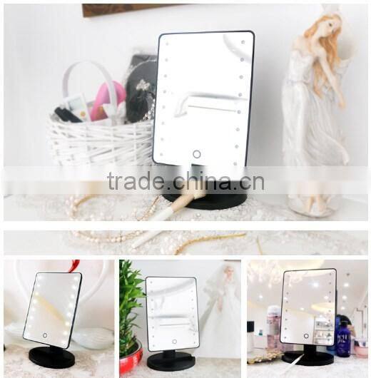 Touch sensor desktop led makeup mirror / makeup mirror with lights / LED Comestic Mirror
