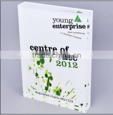 acrylic cube sign block