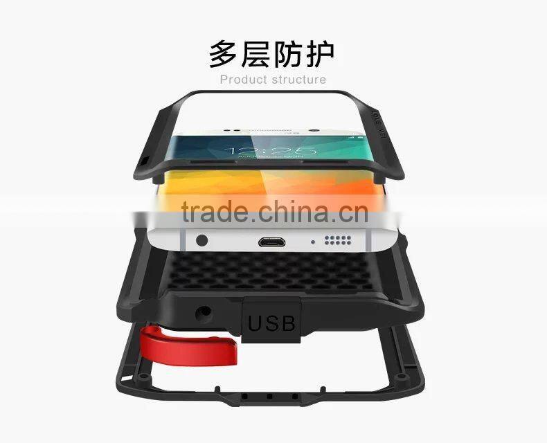 Hotsale For Galaxy S6 Edge Metal Case Luxury Aluminum Love Mei Case For Samsung Galaxy S6 Edge G9250 Phone Cover