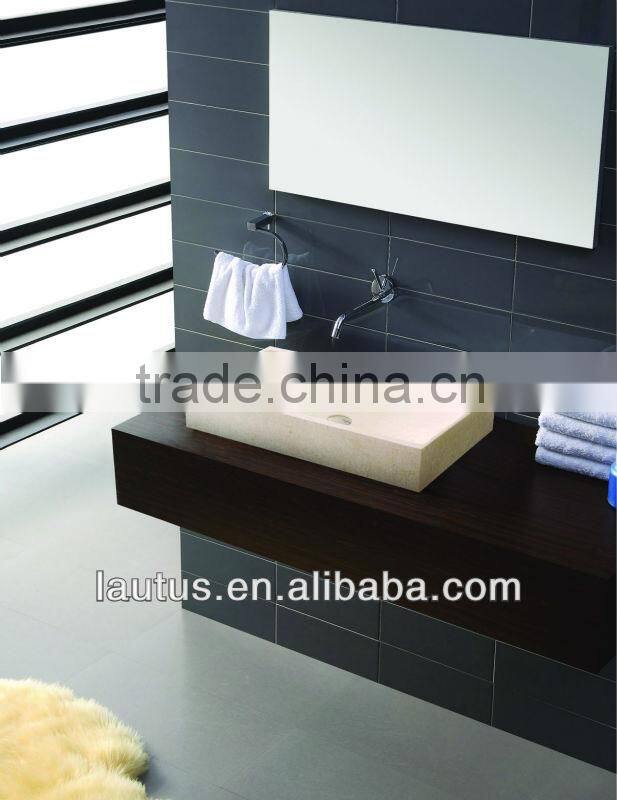 luxury bathroom vanity unit with marble top