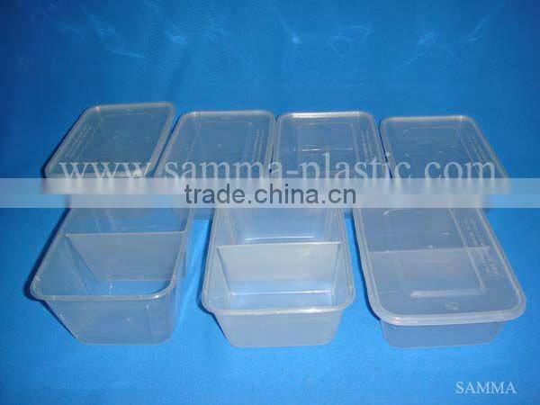 SM6-1109 FOOD INDUSTRY WHOLESALE DISPOSABLE PLASTIC BENTO BOX FAST FOOD PACKAGING BOX WITH COLOR PRINTED