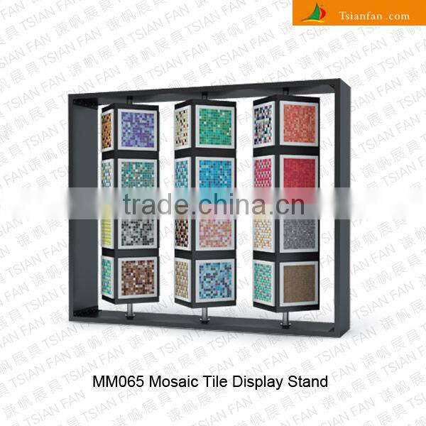 MM065 showroom mosaic tile rack/ booth exhibition /mosaic display rack