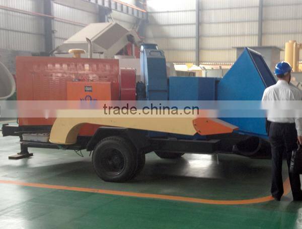 10-20t/h mobile wood chipper shredder