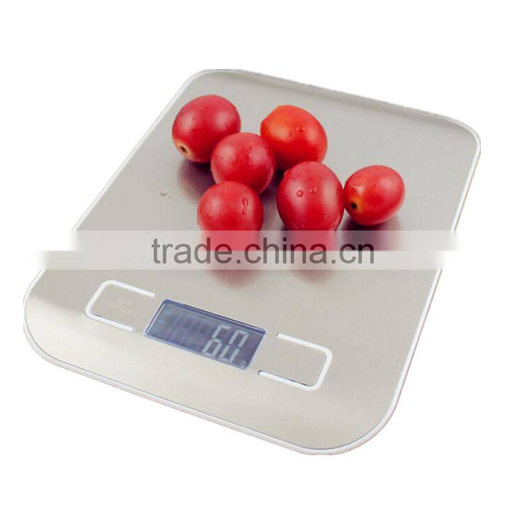 stainless steel platform electronic slim digital kitchen scale