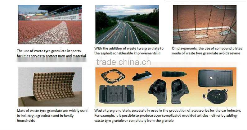 New product double hooks rubber tire recycling