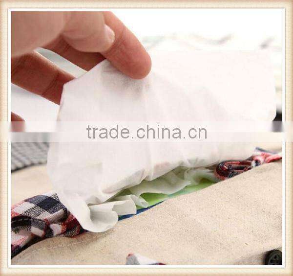 Cartoon fabric cotton and linen tissue box