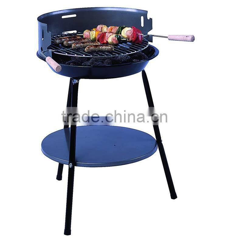 Tabletop round charcoal grill with different color