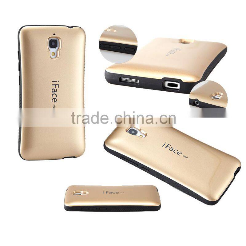 2014 New arrival iface mall Case For Xiaomi 4, Anti Shock Hybrid Glossy Protective Cover for Xiaomi 4