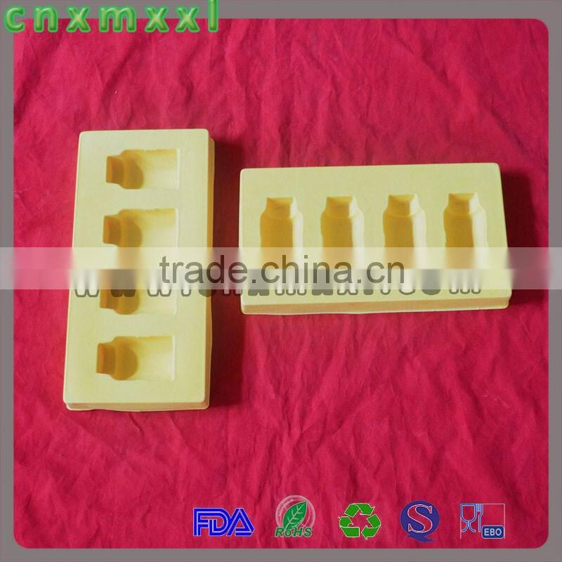 beautiful SHAMPOO flocking inner packaging tray