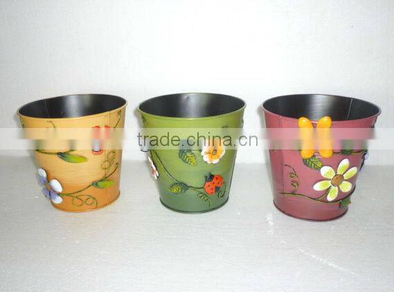 Christmas Metal Flower Pots