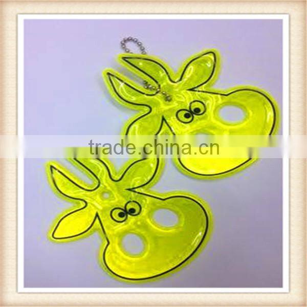 Promotional gifts custom reflective soft pvc key tags holder