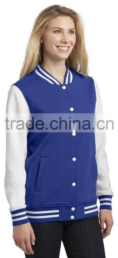 2016 Hot and sexy pink girls varsity jackets/fashion jackets