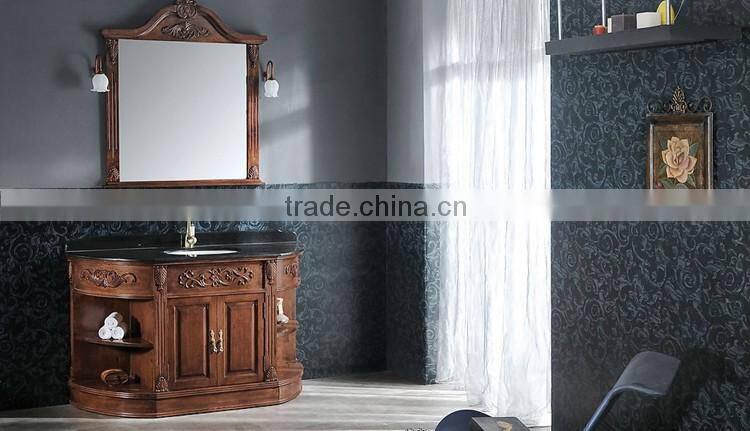 Customized Design Sliding Dubai Bathroom Mirrored Corner Cabinet