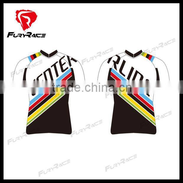 2016 OEM Team Bicycle Short Sleeves Jerseys Bike Clothing Cycling Suit