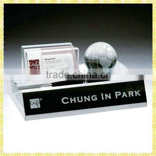 Pen Holder Crystal Office Desk Stationery Set For Business Souvenirs