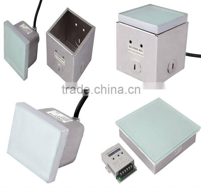 2016 new product 3 years warranty ip67 waterproof RGB color 100*100 led floor tile light