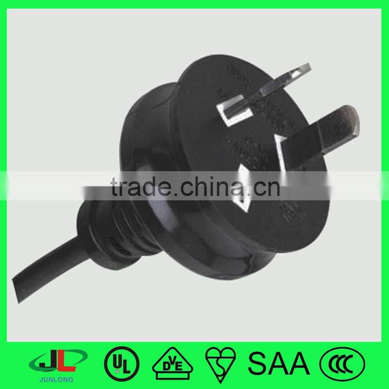 SAA 2 pin plug and extension cord, 2 flat pin plug