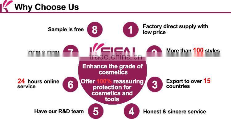 Custom Logo Personalized Lockable Aluminum Frame ABS Lighting Makeup Case With Stand