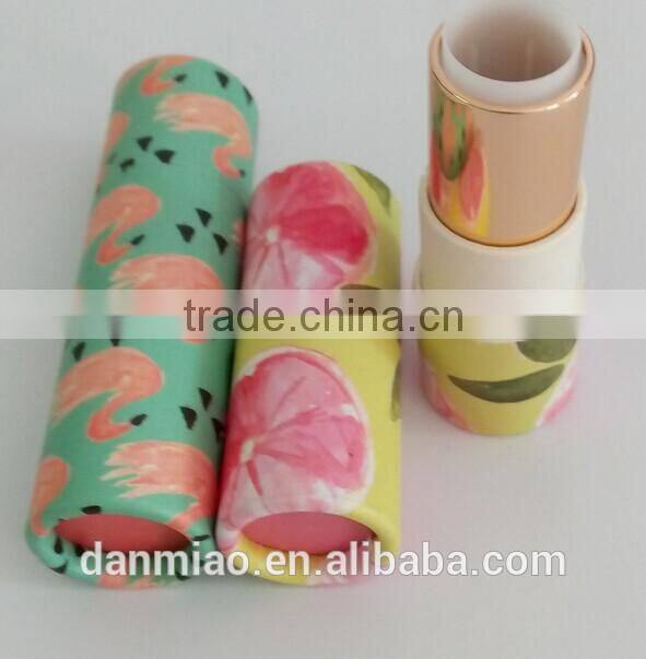 Natural Custom Package OEM Print Labeling Paper Tube for lip balm