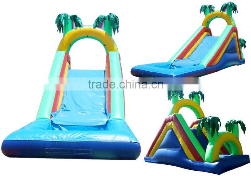 New design mini inflatable slide on sale,small inflatable water slide tropical JFIS-1197