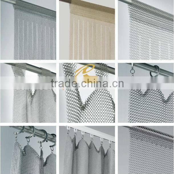 2015 Best selling China supply metal chain ring mesh for interior decoration