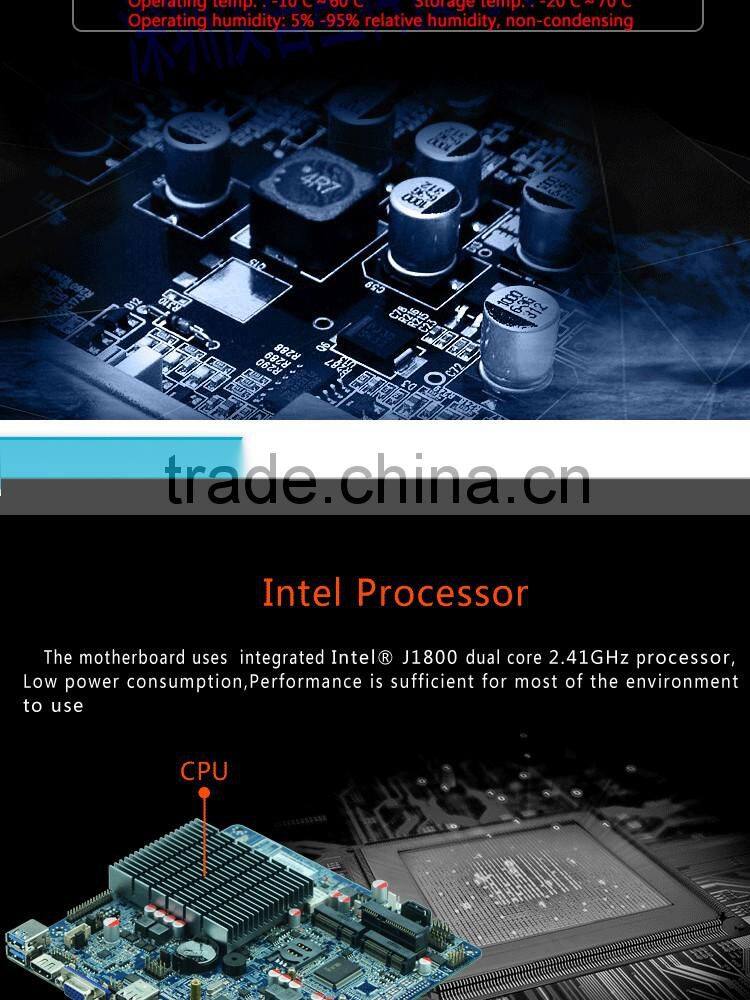 Workstation Mother board PC Mainboard Integrated IntelJ1900/2.00GHz Quad core,TDP 10W