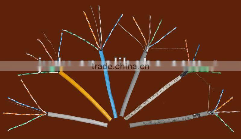 Pass Fluck test cat5e UTP lan cable copper conductor