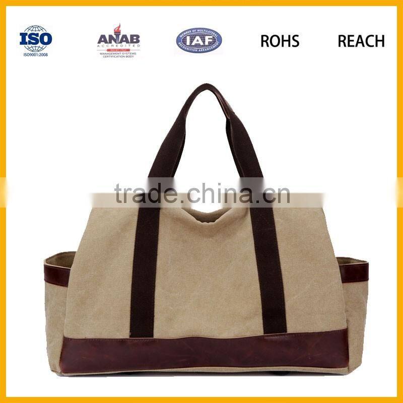 Classical Design Big Canvas Travel Bag Luggage Bag Duffle Bag for Men and Women