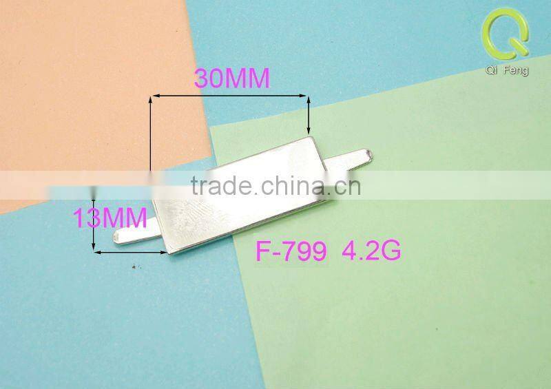 QF metal lable and bag accessories Q-2522 gumetal color