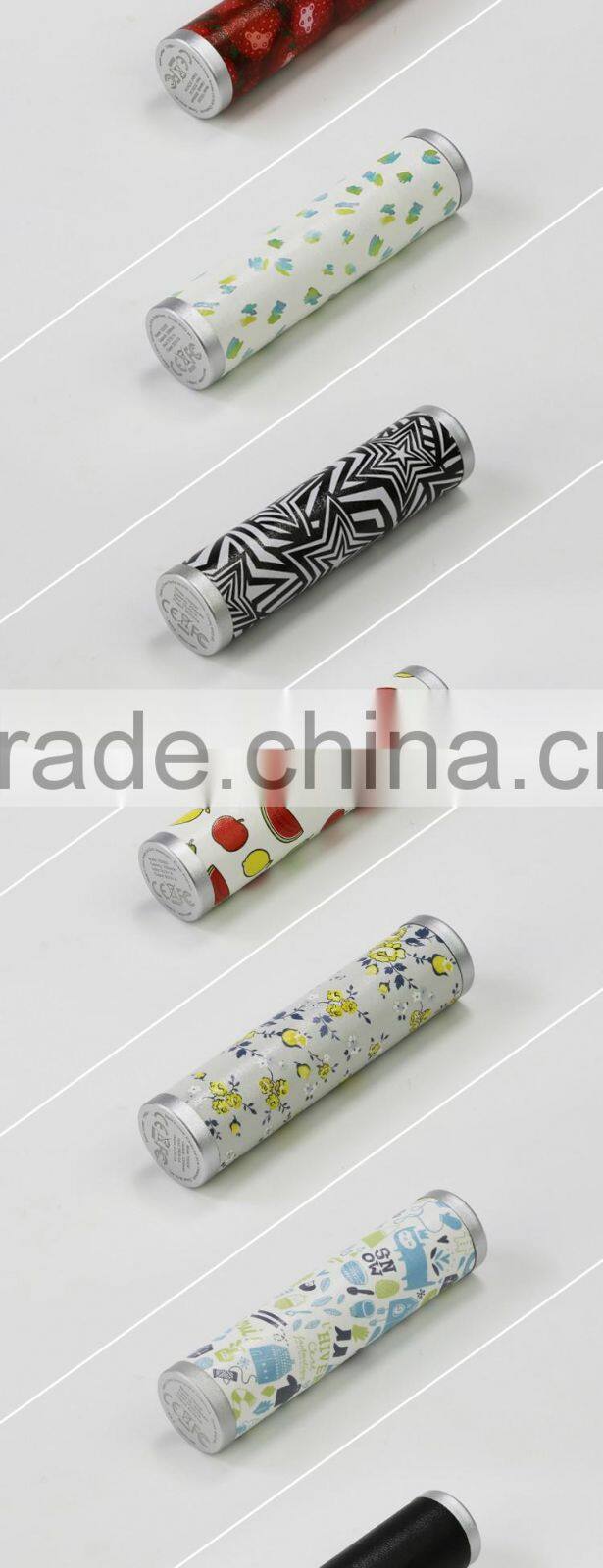Full capacity blue lipstick christmas gift power bank 2600mah