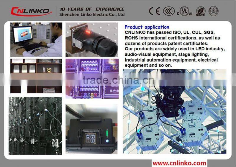 ip68 3pin male female connector for led outdoor lighting
