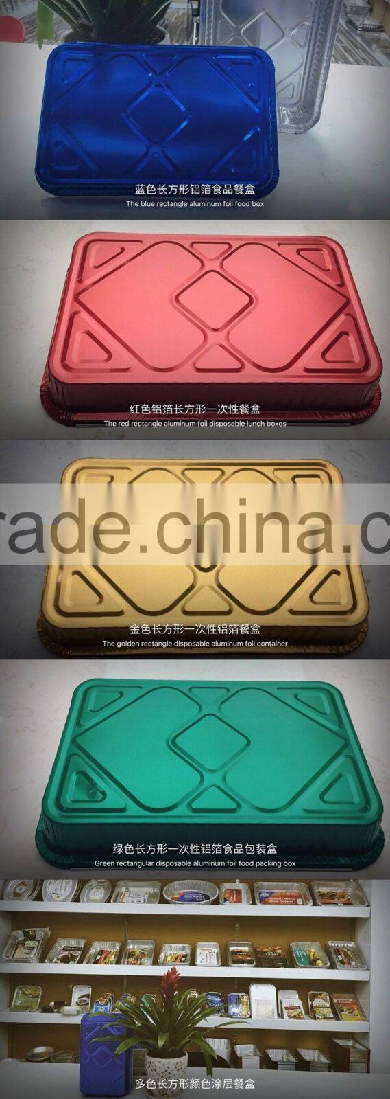 Disposable Takeaway Airline Aluminium Foil Container / Casserole