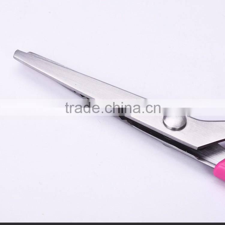 S45.2049P-2016 New design high grade quality 9-1/2 pinking shears with colorful PP handle