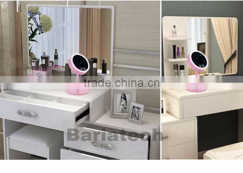 Fashional Touch Screen LED Make-up Mirror Lighted & Desktop Make Up Mirror With LED Light Lamp