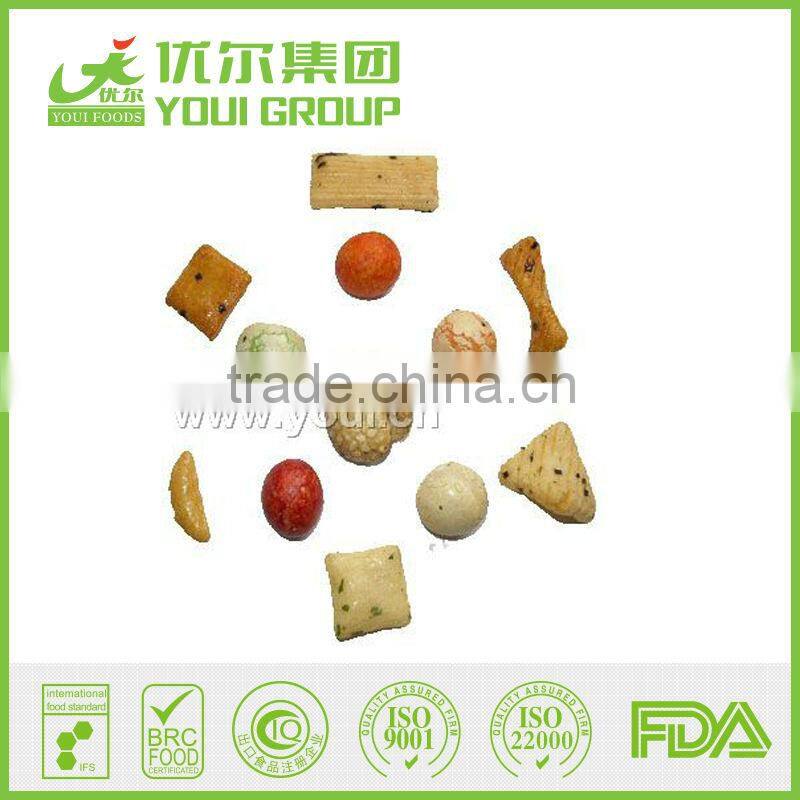 Japanese Style Rice Crackers and Peanuts Mix