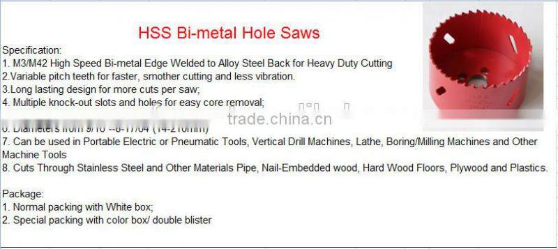 12 PCS Bi-metal Hole Saw Set