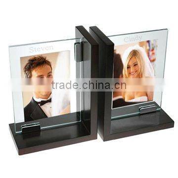 full view acrylic picture frame with brochure holder