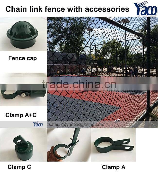 Residential building use Good rigidity Galvanized chain link fence panels