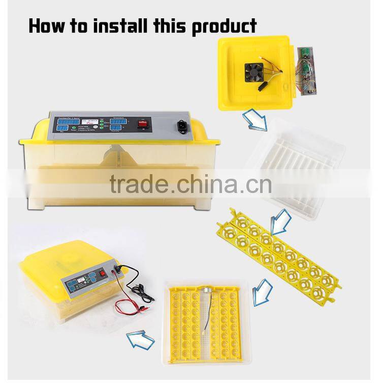 HHD 96% Hatching Rate Cheap and High Quality Chicken Duck Goose Parrot Small Birds Ostrich Egg Incubator Hatching 50 Eggs