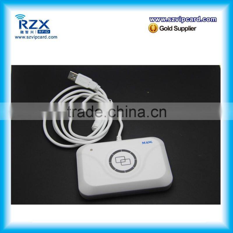 ISO14443 13.56Mhz NFC USB plug smart chip card reader writer