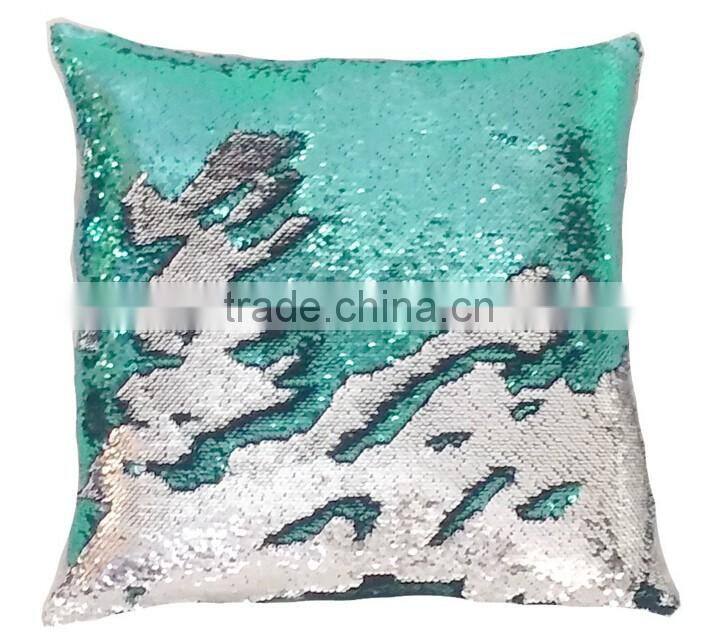 Latest design mermaid pillow reversible sequin pillow