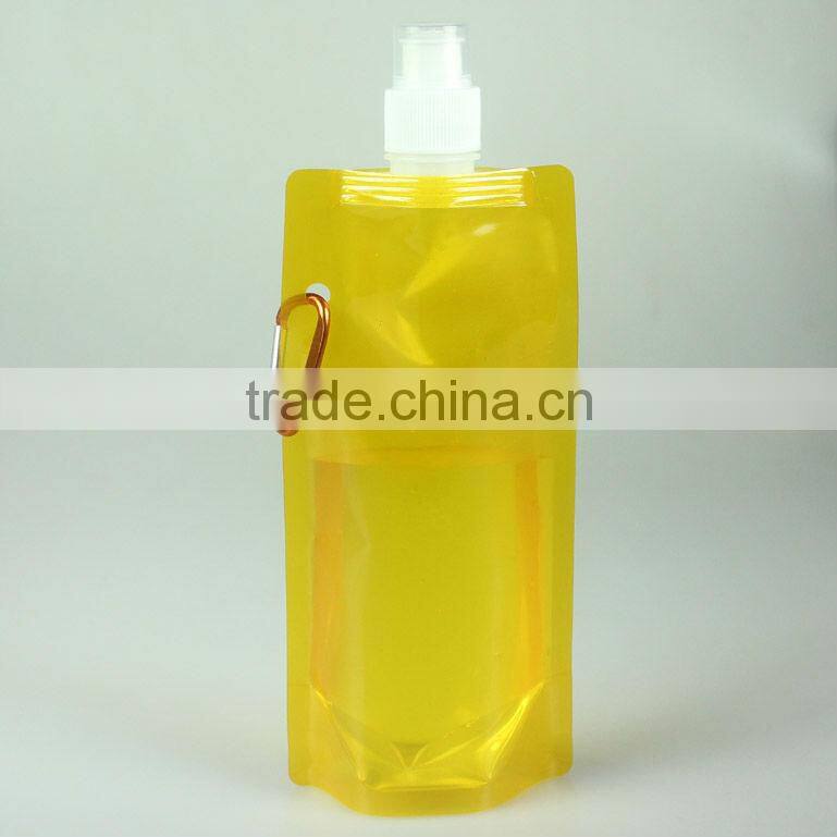 Foldable BPA free water bag for promotion and advertising