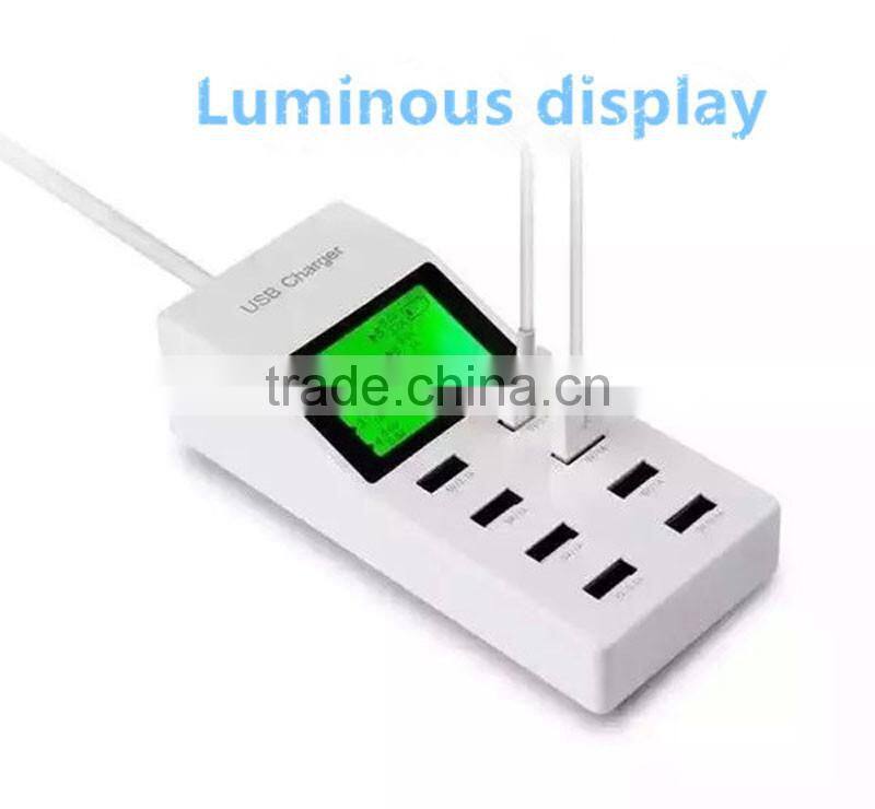 Wholesales USB socket EU/USA/AU/UK USB plug fast 8 port USB charger